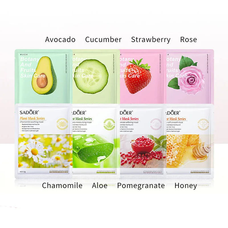 Natural Plant Face Masks (Variety Set)