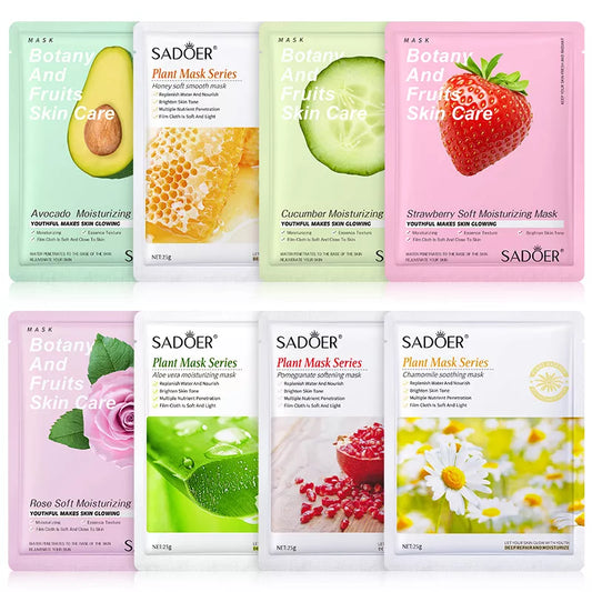 Natural Plant Face Masks (Variety Set)